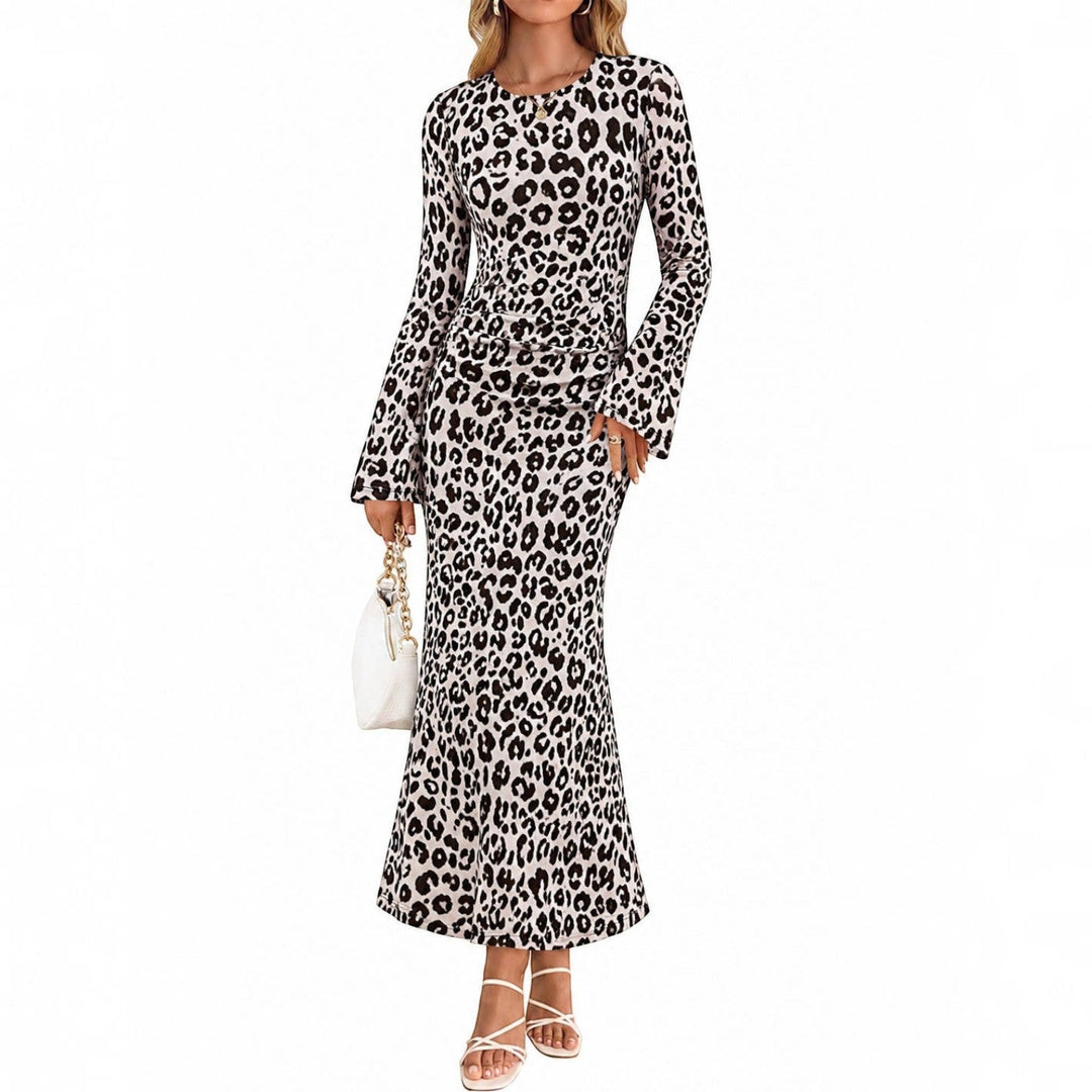 Andrea | Timeless Ruched Floral Fall Wedding Guest Maxi Dress