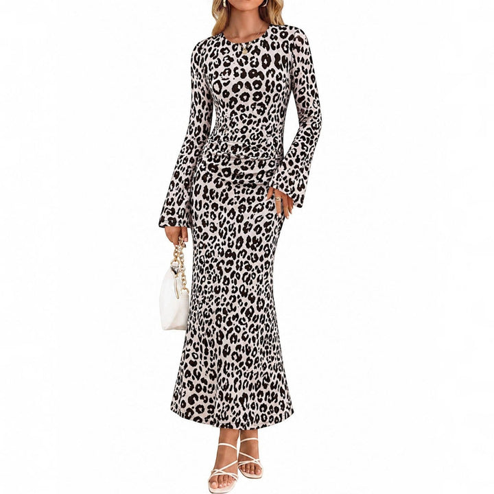 Andrea | Timeless Ruched Floral Fall Wedding Guest Maxi Dress