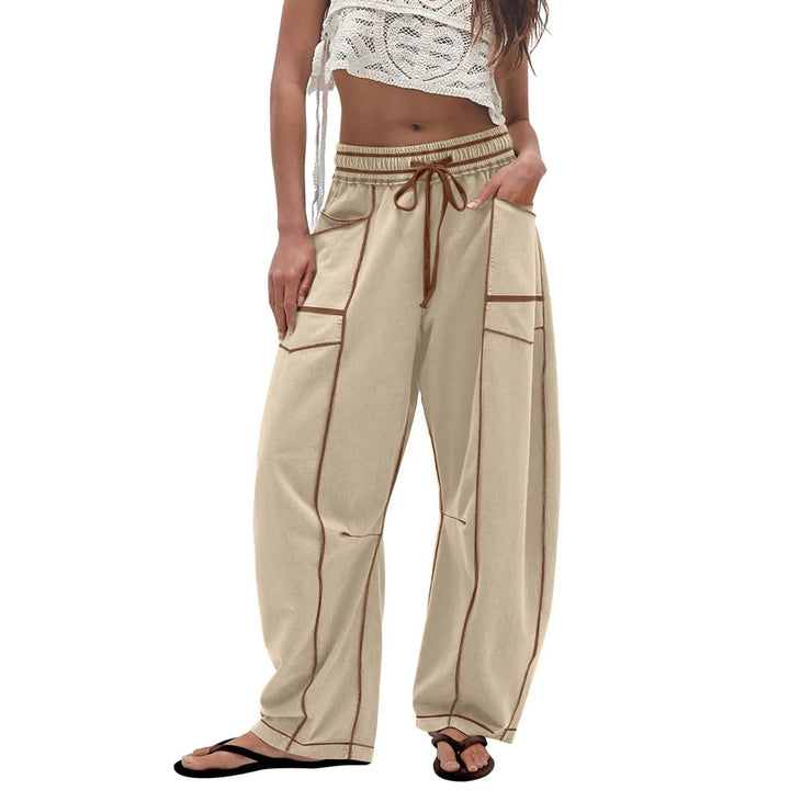 Angela | Stylish High Waist Wide Leg Sweatpants with Pockets