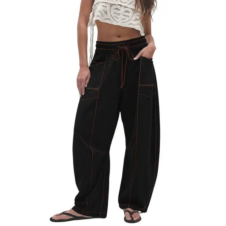 Angela | Stylish High Waist Wide Leg Sweatpants with Pockets