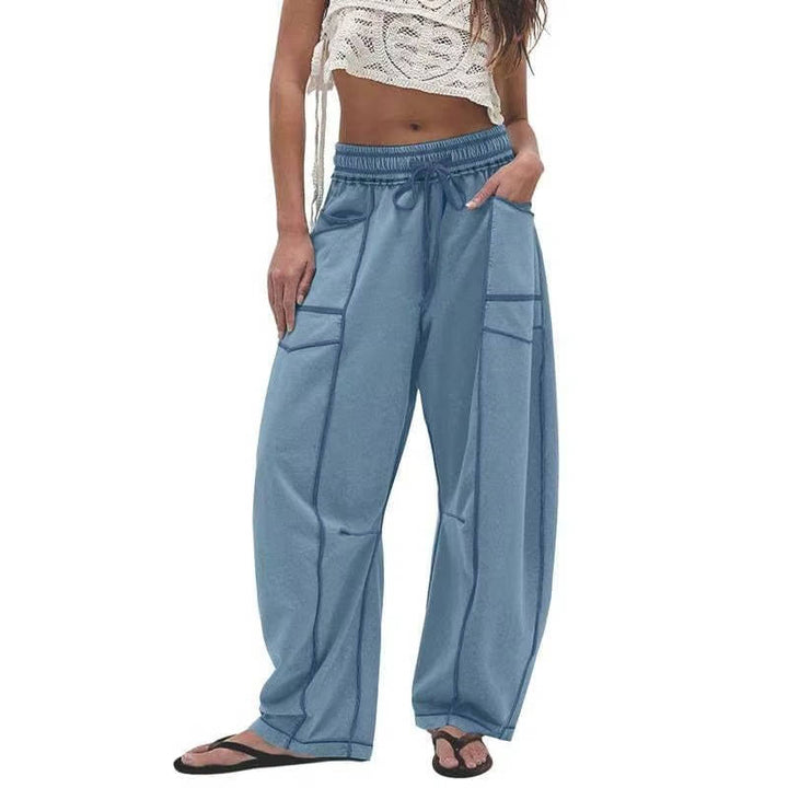 Angela | Stylish High Waist Wide Leg Sweatpants with Pockets