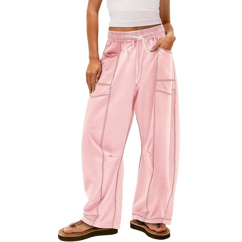 Angela | Stylish High Waist Wide Leg Sweatpants with Pockets