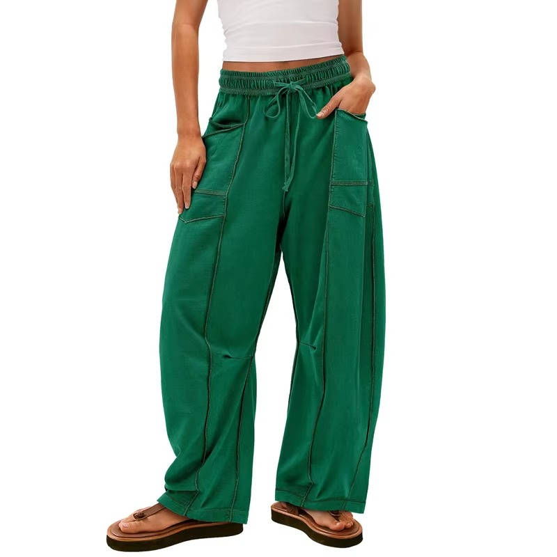 Angela | Stylish High Waist Wide Leg Sweatpants with Pockets