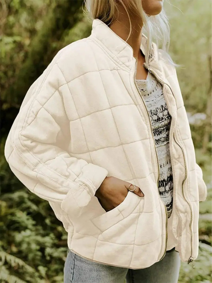 Angela | Timeless Oversized Quilted Zip-Up Puffer Jacket