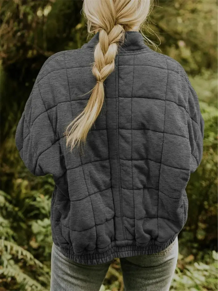 Angela | Timeless Oversized Quilted Zip-Up Puffer Jacket