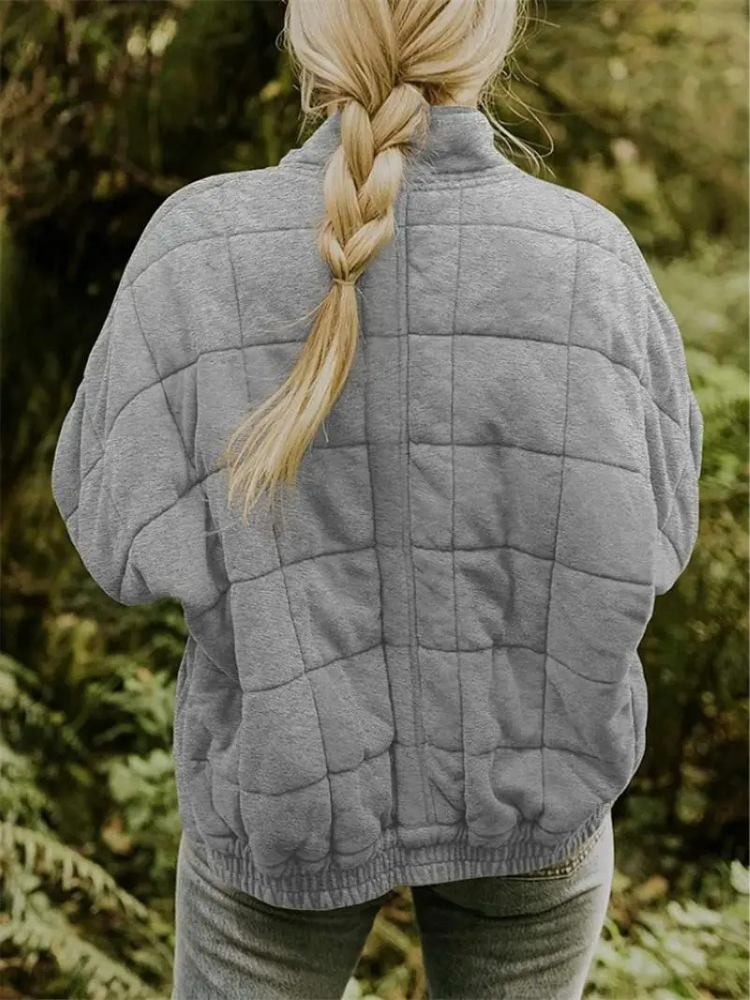 Angela | Timeless Oversized Quilted Zip-Up Puffer Jacket