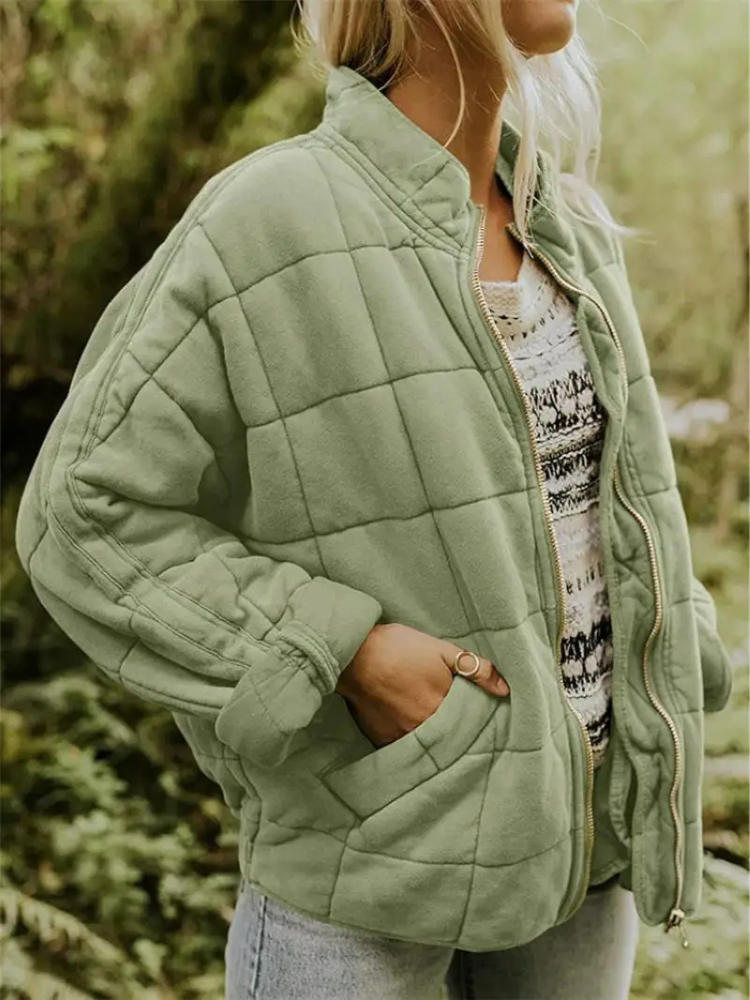 Angela | Timeless Oversized Quilted Zip-Up Puffer Jacket
