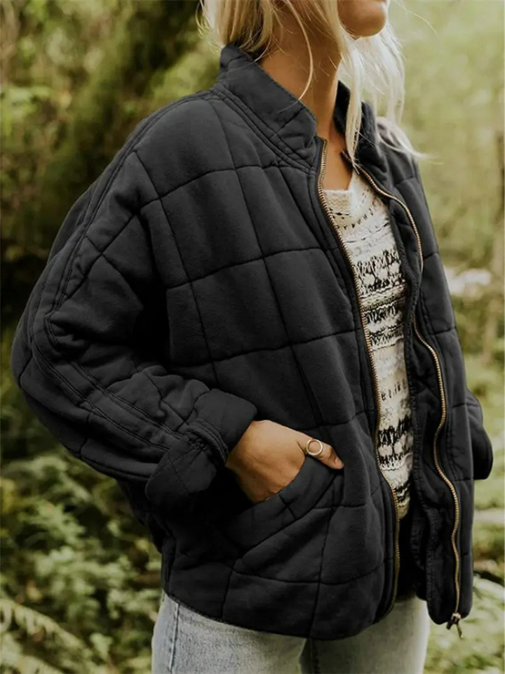 Angela | Timeless Oversized Quilted Zip-Up Puffer Jacket