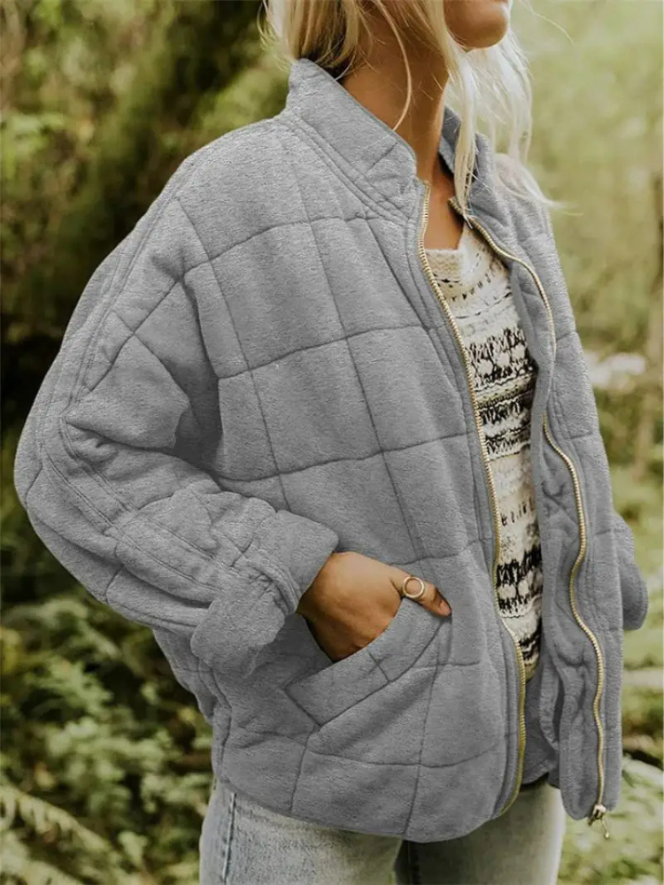 Angela | Timeless Oversized Quilted Zip-Up Puffer Jacket