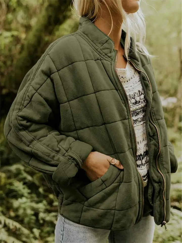 Angela | Timeless Oversized Quilted Zip-Up Puffer Jacket