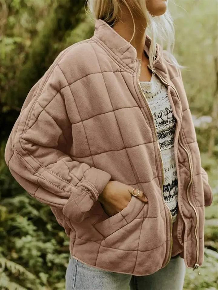 Angela | Timeless Oversized Quilted Zip-Up Puffer Jacket