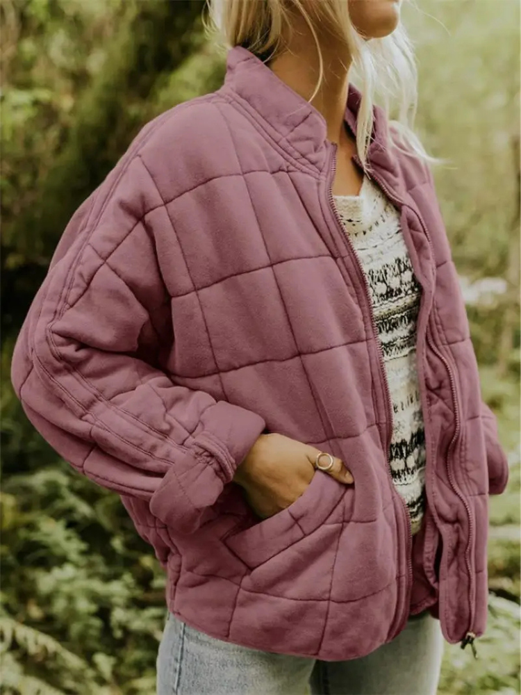 Angela | Timeless Oversized Quilted Zip-Up Puffer Jacket