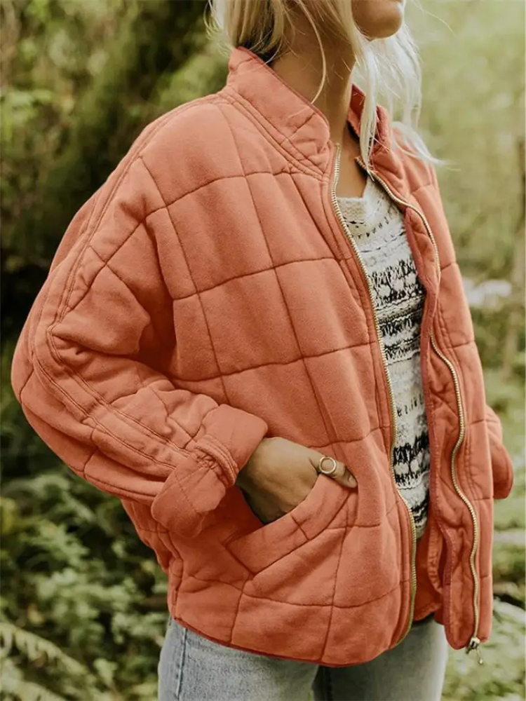 Angela | Timeless Oversized Quilted Zip-Up Puffer Jacket