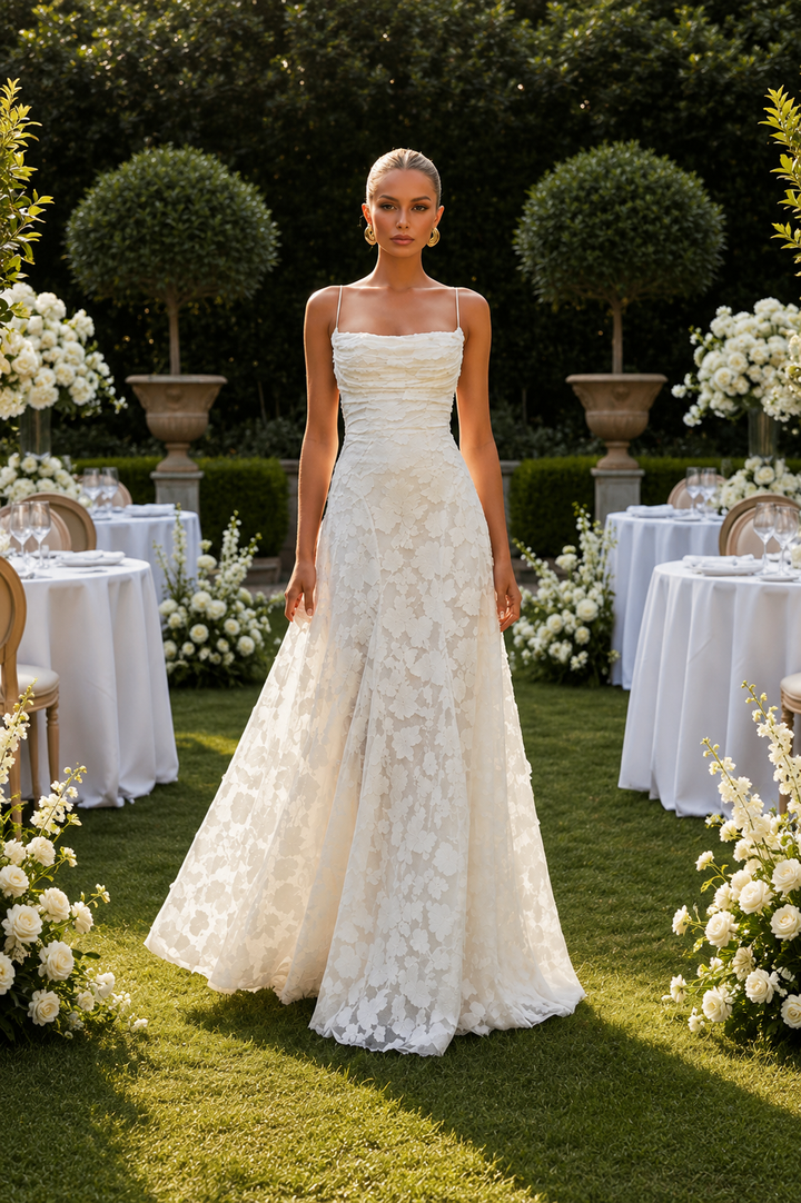 Ann | Effortless Lace Maxi Holiday Dress
