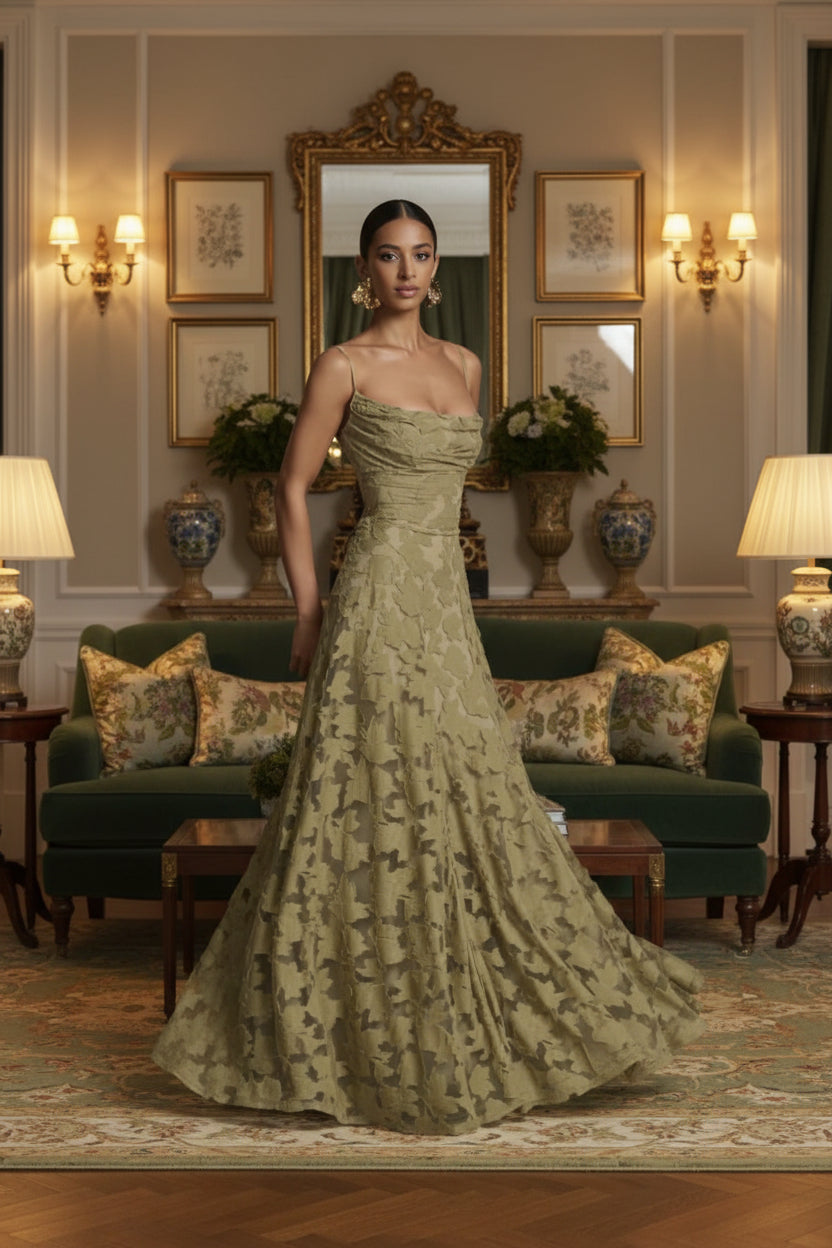 Ann | Effortless Lace Maxi Holiday Dress