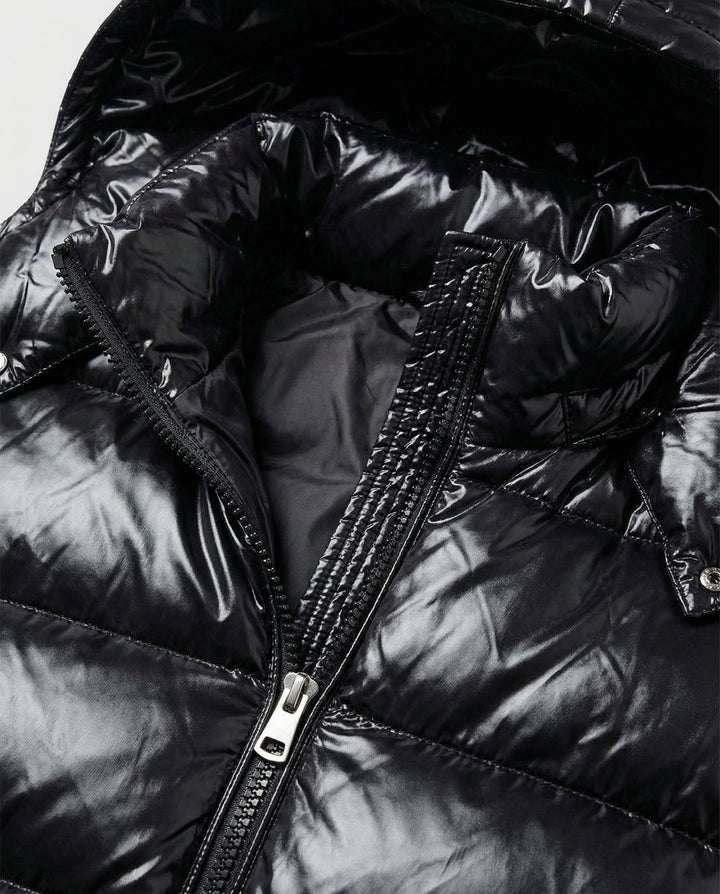 Anna | Cozy Hooded High-Shine Puffer Jacket