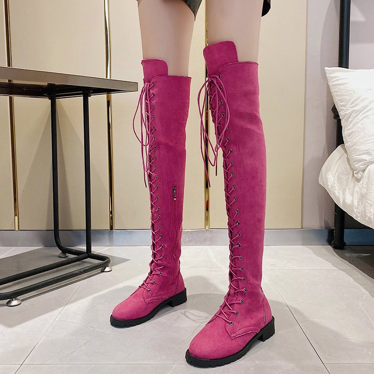 Ashley | Chic Lace-Up Over the Knee Thigh High Boots