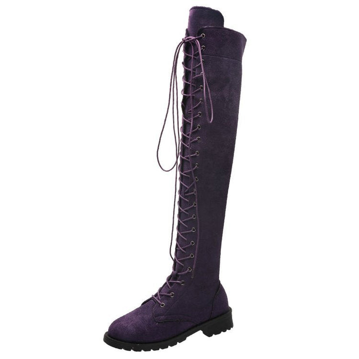Ashley | Chic Lace-Up Over the Knee Thigh High Boots