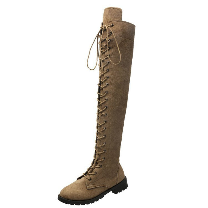 Ashley | Chic Lace-Up Over the Knee Thigh High Boots