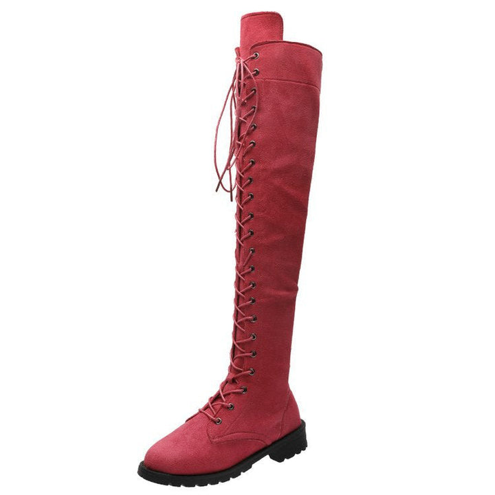 Ashley | Chic Lace-Up Over the Knee Thigh High Boots