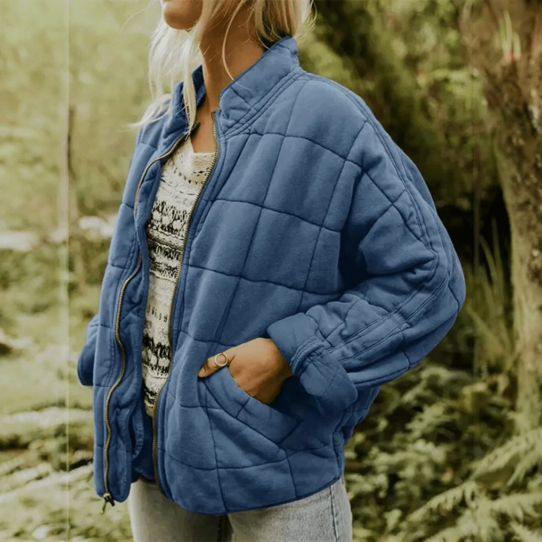 Ashley | Polished Oversized Quilted Zip-Up Puffer Jacket