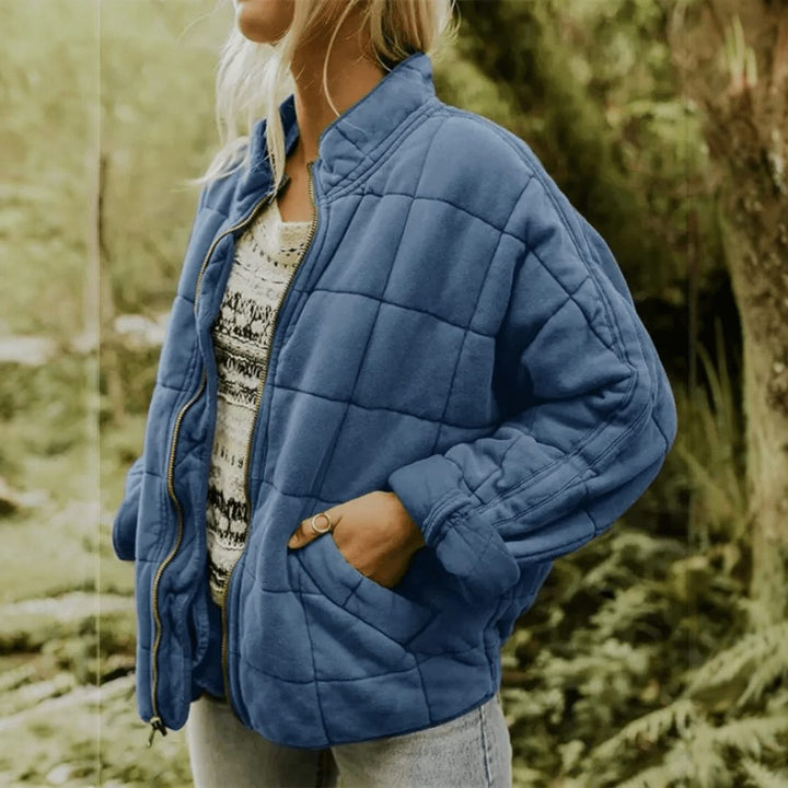 Ashley | Polished Oversized Quilted Zip-Up Puffer Jacket