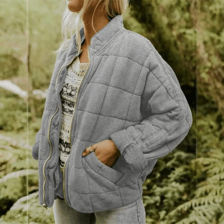 Ashley | Polished Oversized Quilted Zip-Up Puffer Jacket
