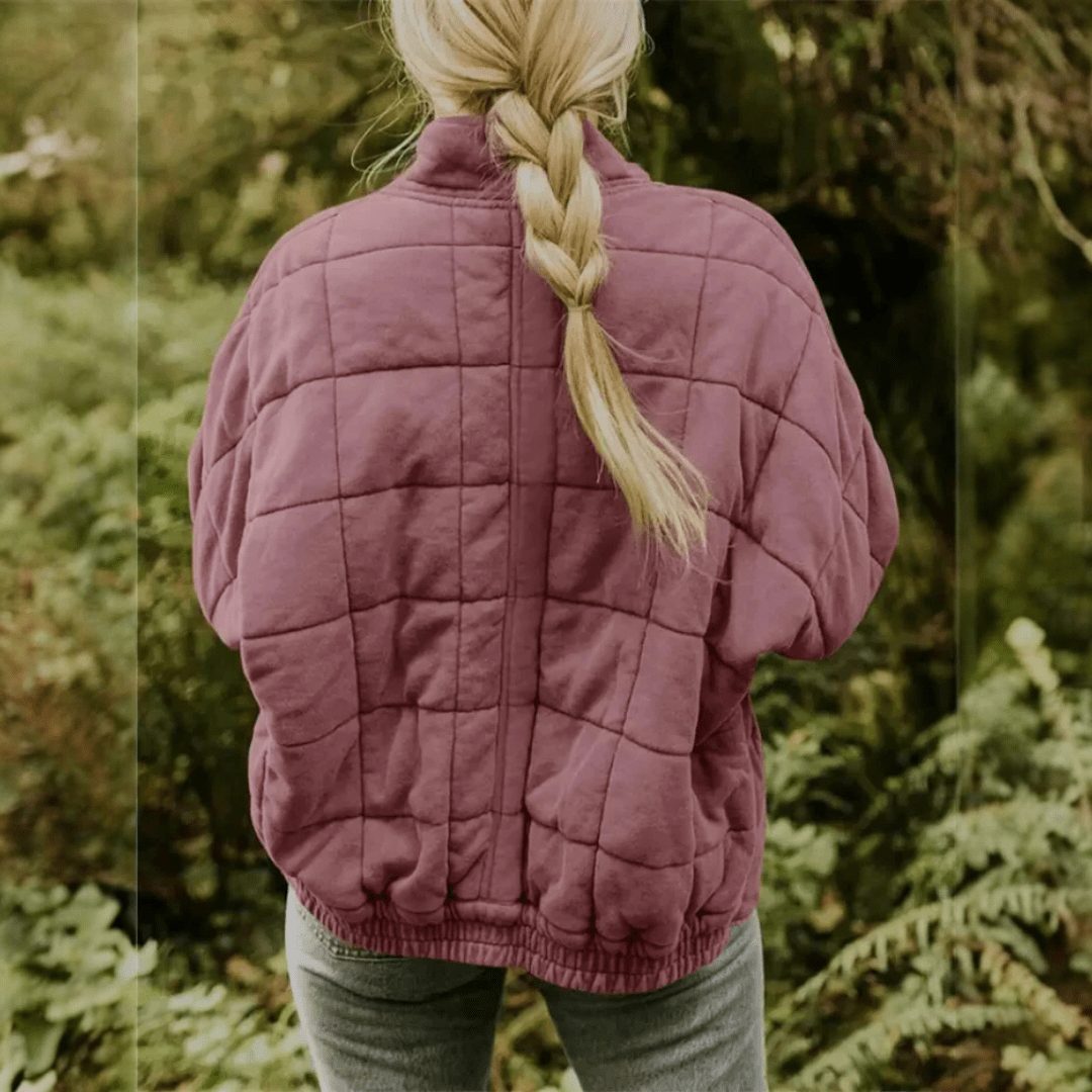 Ashley | Polished Oversized Quilted Zip-Up Puffer Jacket
