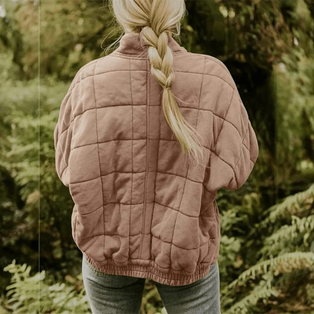 Ashley | Polished Oversized Quilted Zip-Up Puffer Jacket