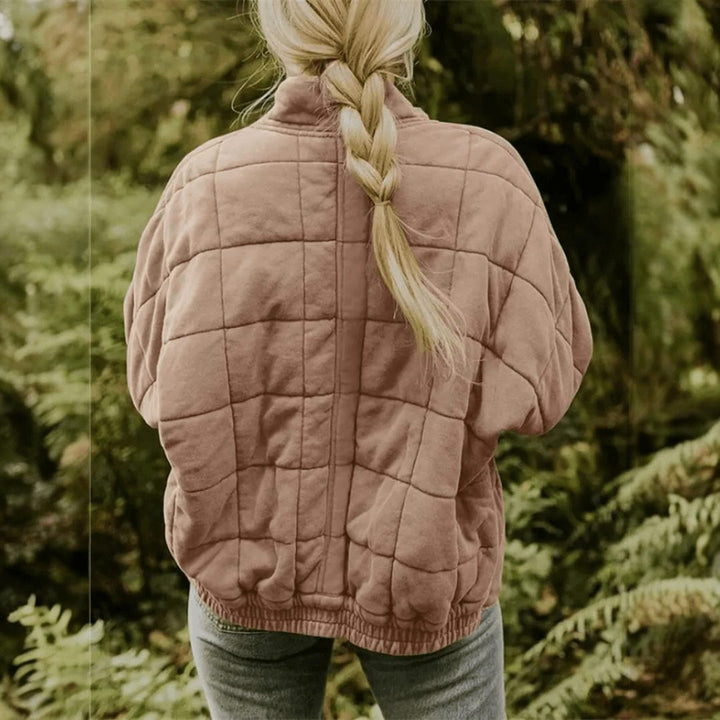 Ashley | Polished Oversized Quilted Zip-Up Puffer Jacket