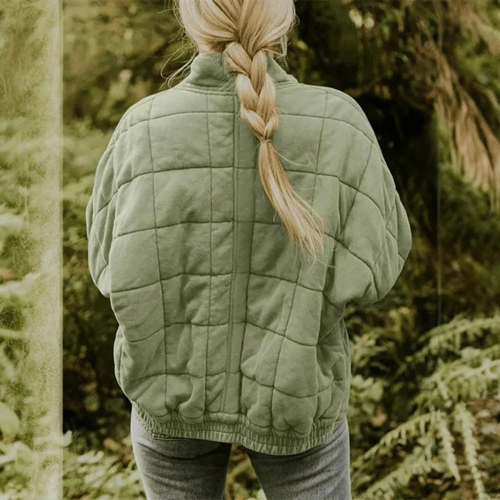 Ashley | Polished Oversized Quilted Zip-Up Puffer Jacket