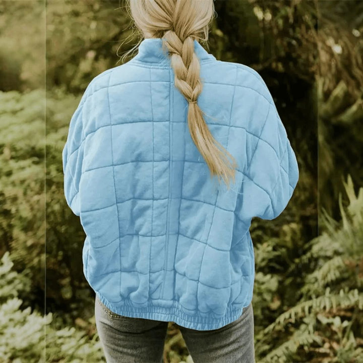 Ashley | Polished Oversized Quilted Zip-Up Puffer Jacket