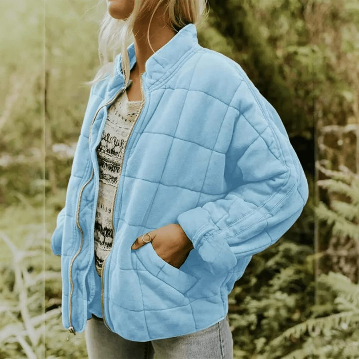Ashley | Polished Oversized Quilted Zip-Up Puffer Jacket