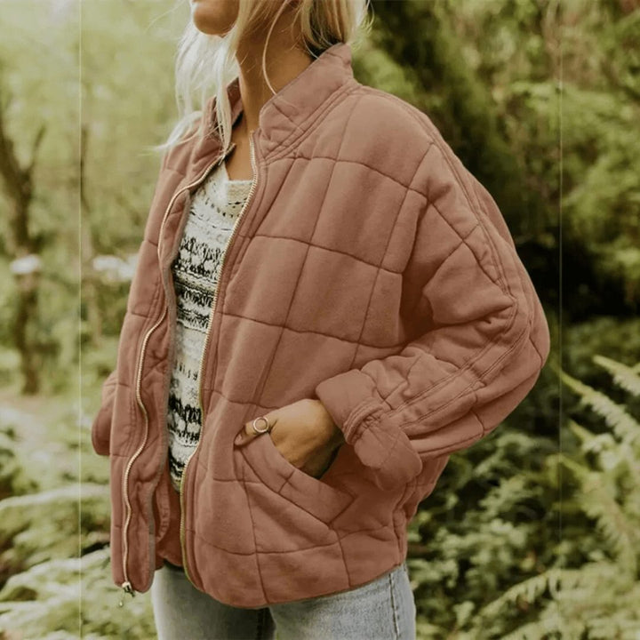 Ashley | Polished Oversized Quilted Zip-Up Puffer Jacket