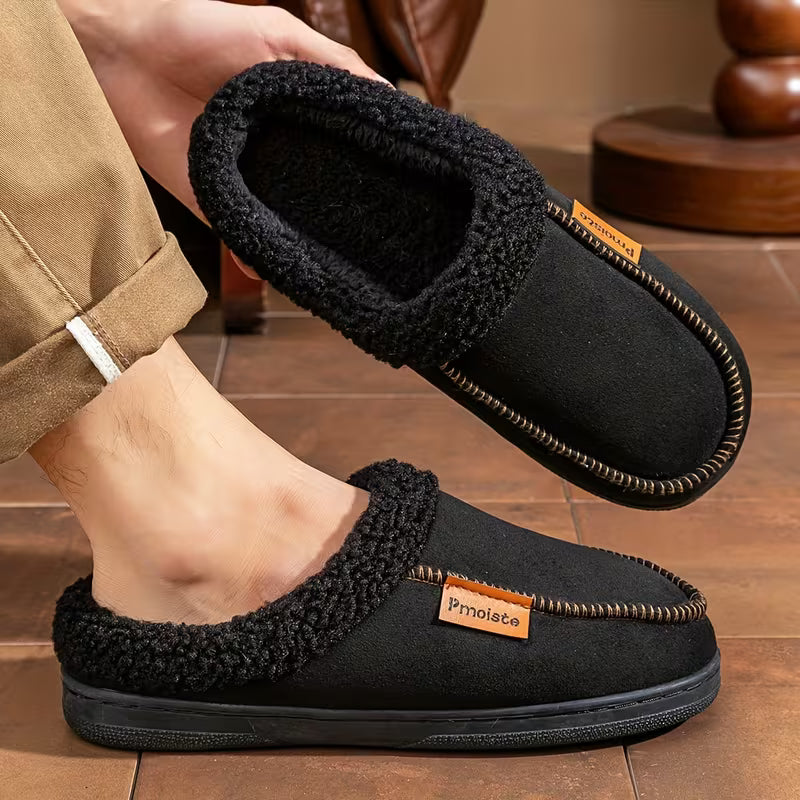 Austin | Stylish Plush-Lined Slip-On Mens Slippers