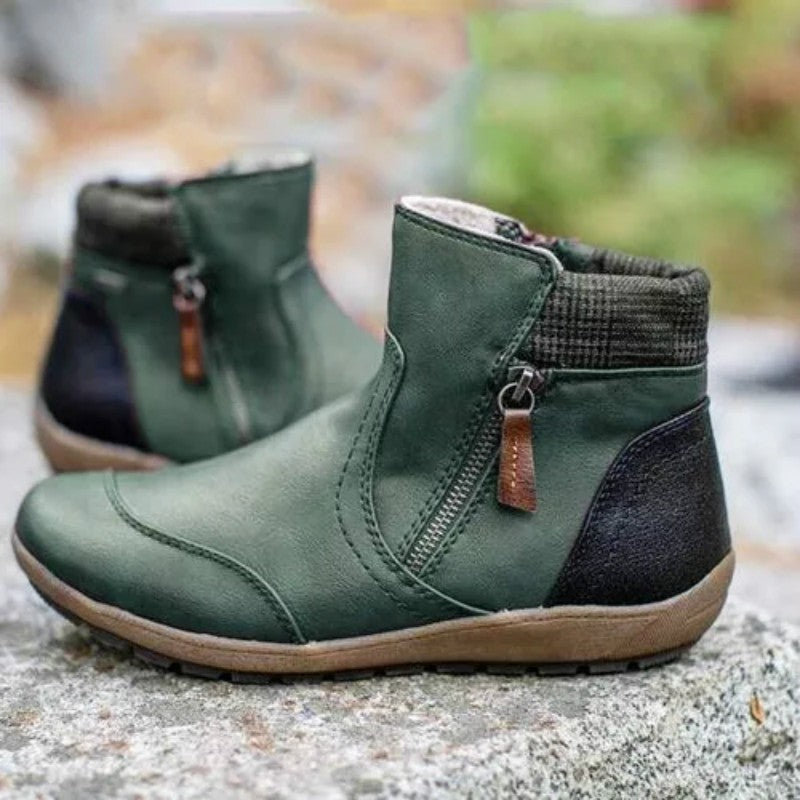 Barbara | Classic Side Zip Ankle Snow Boots