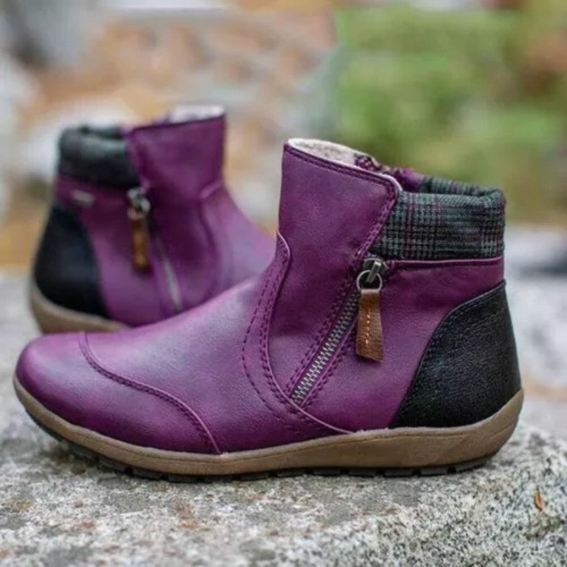 Barbara | Classic Side Zip Ankle Snow Boots