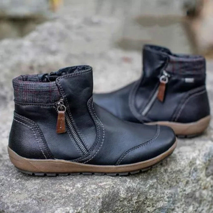 Barbara | Classic Side Zip Ankle Snow Boots