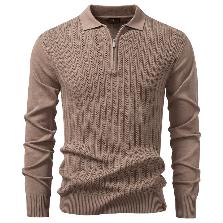 Benjamin | Refined Quarter-Zip Cable Knit Sweater