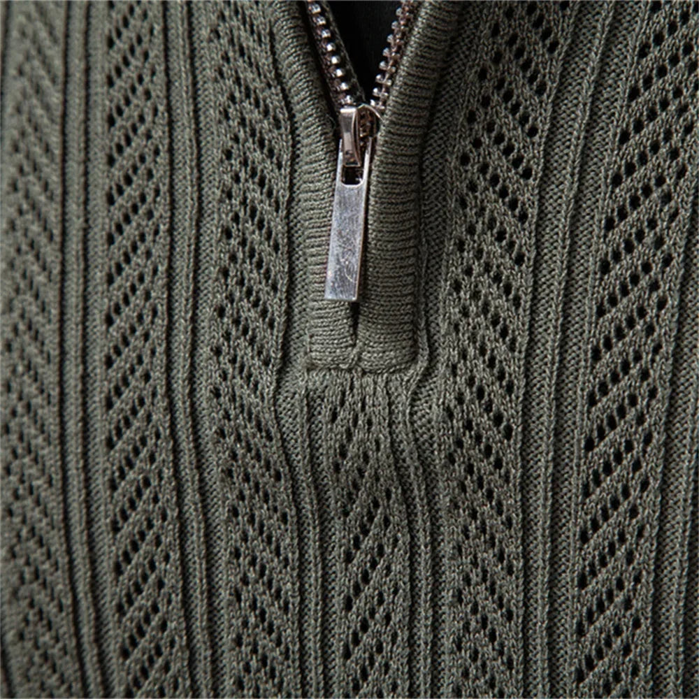 Benjamin | Refined Quarter-Zip Cable Knit Sweater