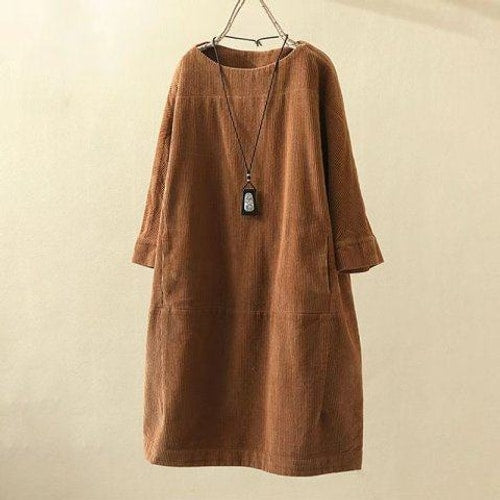 Betty | Classic Ribbed Midi Shift Sweater Dress