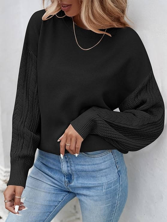 Betty | Elegant Chunky Cable Knit Oversized Sweater