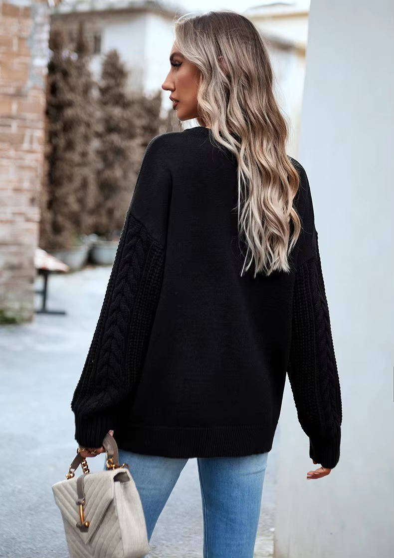 Betty | Elegant Chunky Cable Knit Oversized Sweater