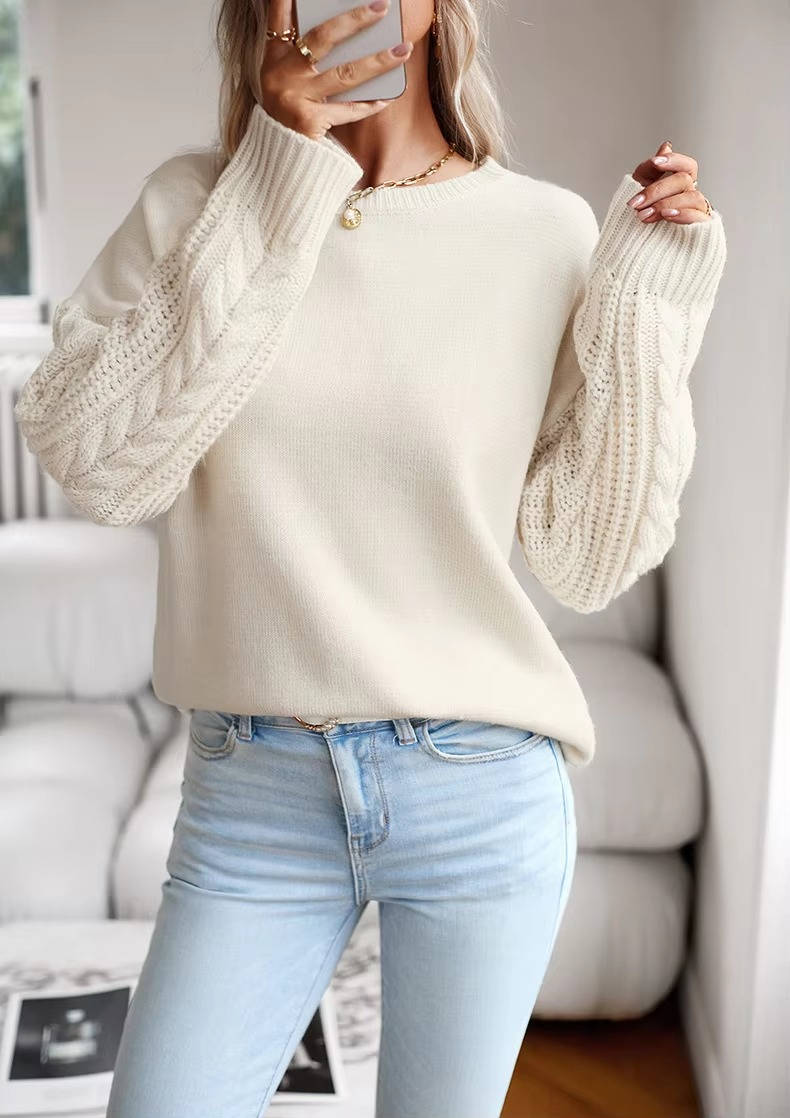 Betty | Elegant Chunky Cable Knit Oversized Sweater