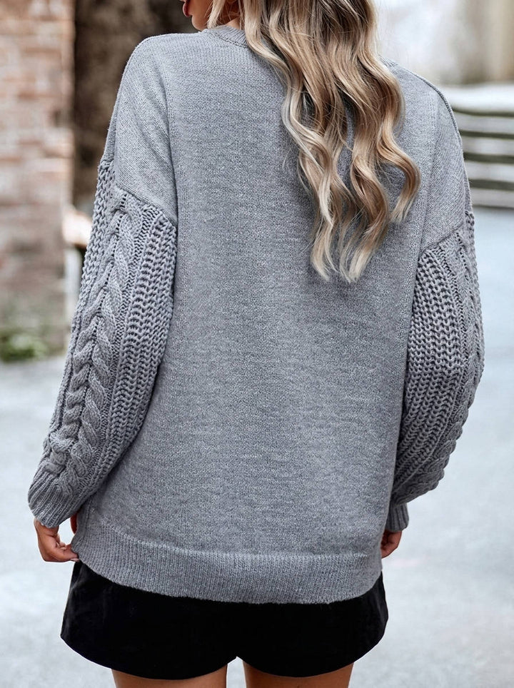 Betty | Elegant Chunky Cable Knit Oversized Sweater