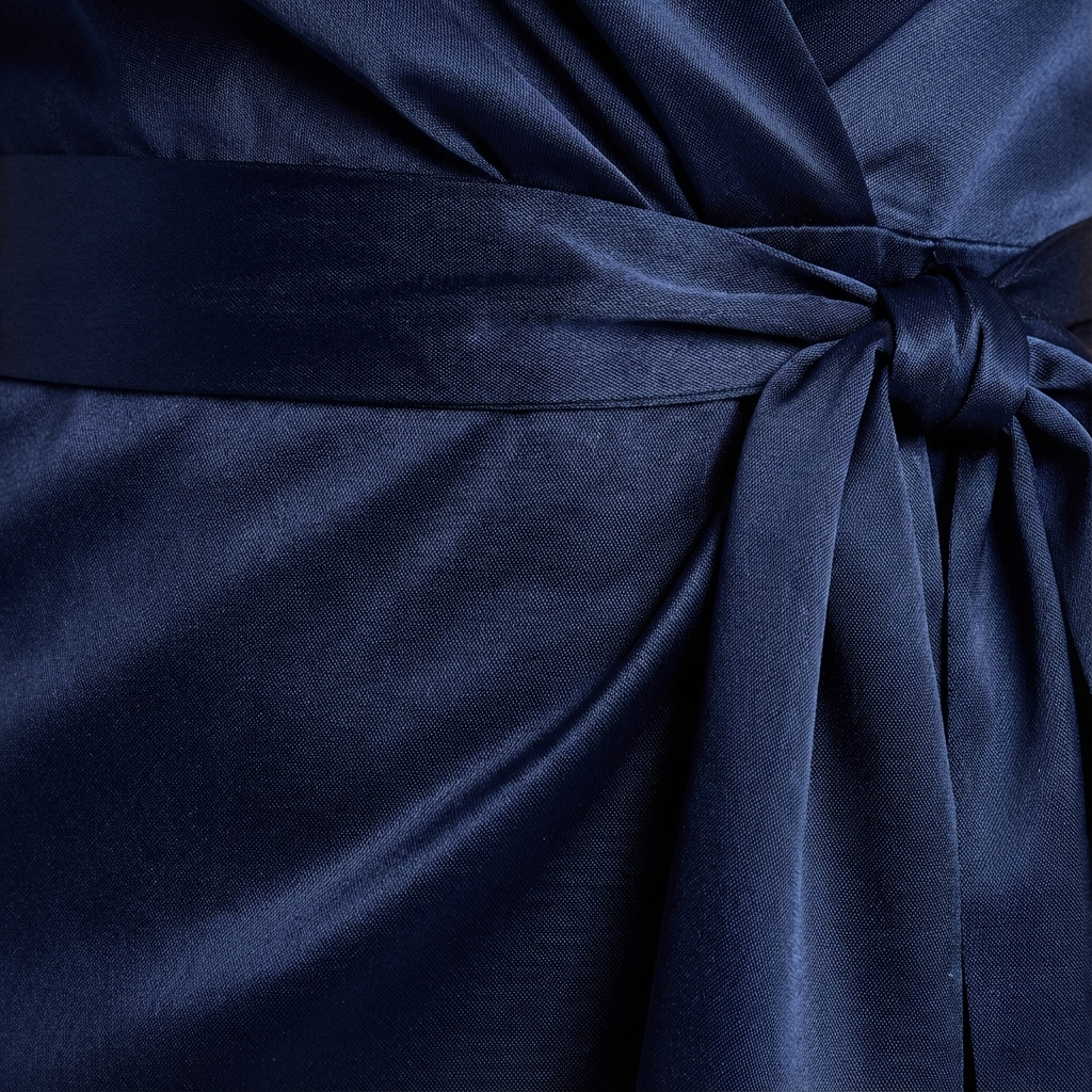 Beverly | Chic Halter Wrap Ruffle Fall Wedding Guest Dress