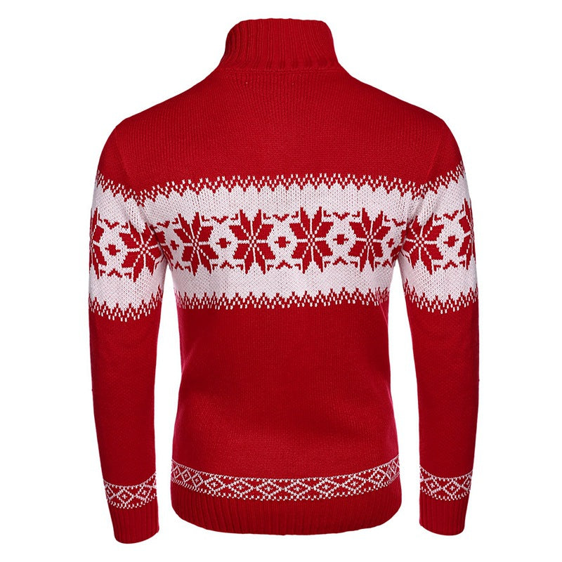 Bradley | Sophisticated Fair Isle Snowflake Mens Xmas Sweaters