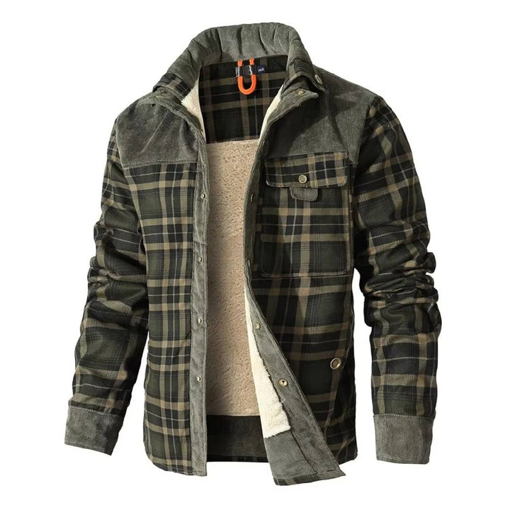 Bradley | Sophisticated Plaid Corduroy Flannel Jacket