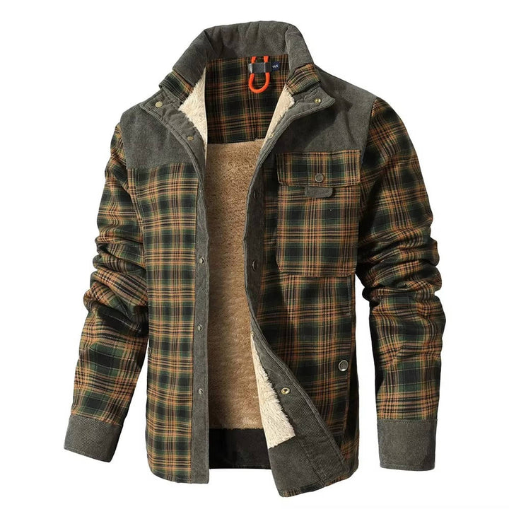 Bradley | Sophisticated Plaid Corduroy Flannel Jacket