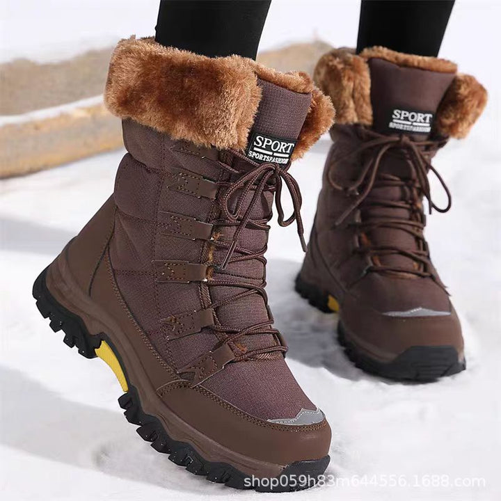 Brenda | Elegant Waterproof Faux Fur Winter Boots
